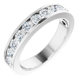 1 CTW Natural Diamond Channel-Set Matching Band